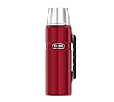 Thermos 4003.248.120 Isolierflasche Stainless King, 1,2 L, Edelstahl, Cranberry