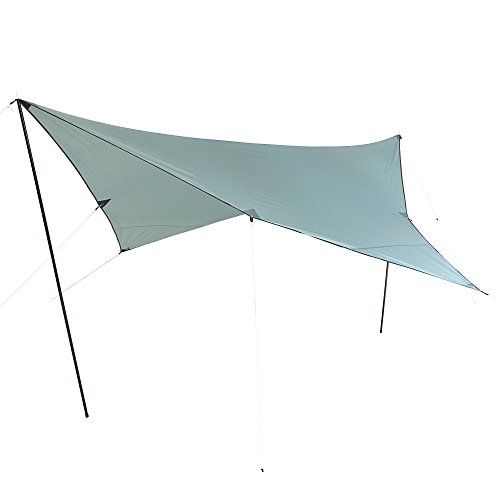 10T Tarp Arona 3x3 m Sonnensegel UV 80+ Sonnenschutz wasserdichtes Sonnendach Blau inkl. Zubehör