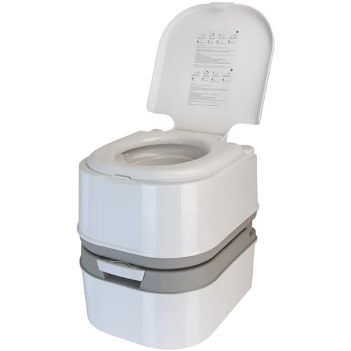 BB Sport Mobile Campingtoilette 24l mit Kolbenpumpe und Toilettenpapierfach tragbares Reise WC