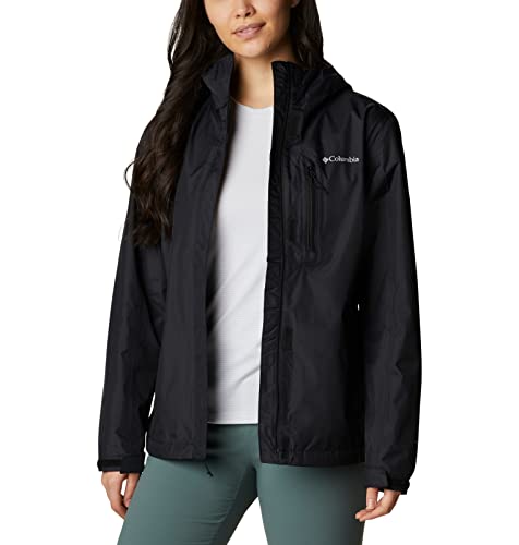 Columbia Damen Wasserdicht Regenjacke, Black (Latest Collection), M