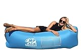 Grizzly Luftsofa Luftsack, Aufblasbarer Wasserdichter Air Lounger, Aufblasbare Liege, Aufblasbarer Sitzsack, aufblasbares Sofa Mit Tragebeutel, Air Lounge mit Integriertem Kissen Für Indoor, Outdoor