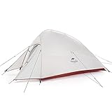 Naturehike Cloud up 2 Upgrade Ultraleichte Zelte Doppelten 2 Personen Zelt 3-4 Saison für Camping Wandern (20D Grau Upgrade)