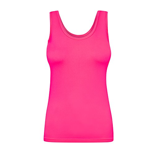 Assoluta Damen Tank Top, Größe M, neon pink