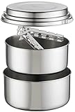 MSR (Mountain Safety Research) Kochgeschirr Alpine 2 Pot Set, Silver, One size, 21720