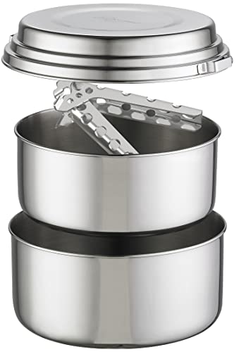 MSR (Mountain Safety Research) Kochgeschirr Alpine 2 Pot Set, Silver, One Size, 21720