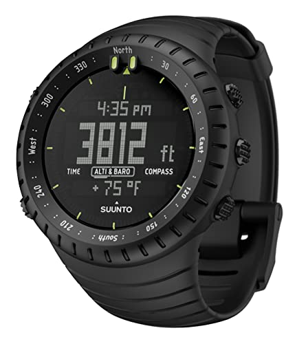 Suunto Core Outdoor-Uhr mit Höhenmesser, Barometer und Kompass, All Black