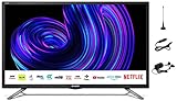 SHARP 24EE2UM HD Ready Smart LED Fernseher, 24 Zoll (61 cm), 12 V/24 V, Wohnwagen, Wohnmobil, Boot, LKW, Schwarz