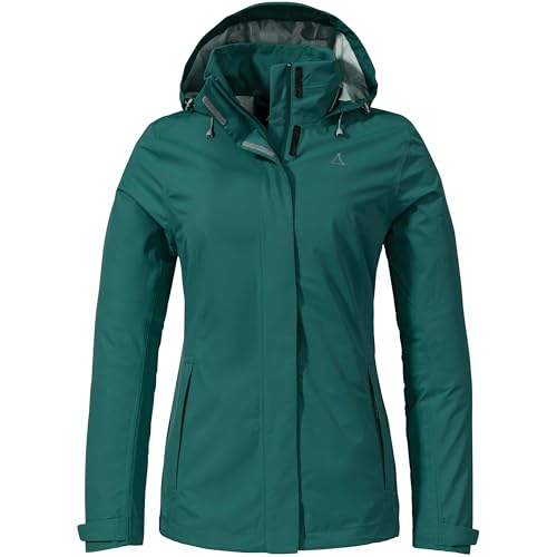 Schöffel Damen Jacket Gmund L Regen, Teal, 42 EU