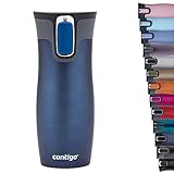 Contigo Thermobecher West Loop Autoseal, Edelstahl Isolierbecher, Reisebecher, Kaffebecher To Go, auslaufsicher, 100% dicht, hält bis zu 5h heiß/12h kalt, 470 ml, BPA frei, Monaco