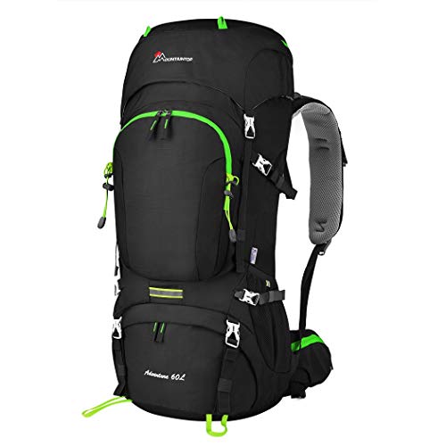 MOUNTAINTOP 60L Trekkingrucksäcke Wanderrucksack Herren Damen für Reisen Outdoor Klettern Camping mit Regenhülle