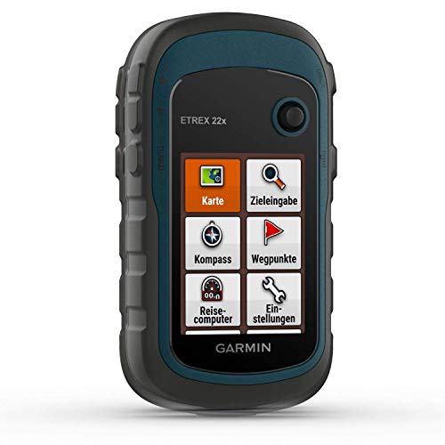Garmin eTrex 22x – robustes, wasserdichtes GPS-Outdoor-Navi mit 2,2' (5,6 cm) Farbdisplay mit Tastenbedienung, vorinstallierter TopoActive-Europakarte und 25 Std Akkulaufzeit