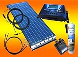bau-tech Solarenergie 100Watt WoMo Solaranlage in schwarz für Wohnmobile, Boote, Camping u.v.m GmbH