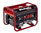 Einhell Stromerzeuger (Benzin) TC-PG 2500 (4 kW, Dauerleistung 2.100 W, max. 2.400 W, zwei 230 Volt-Anschlüsse, 15 L-Tank, Voltmeter, Überlastschalter, Ölmangelsicherung, AVR-Funktion, Seilzugstart)