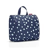 reisenthel toiletbag XL spots navy Maße: 28 x 25 x 10 cm / Maße: 28 x 59 x 9 cm expanded / Volumen: 4 l