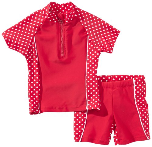 Playshoes zweiteilig Schwimmshirt Badeshorts Badebekleidung Unisex Kinder,Punkte,110-116