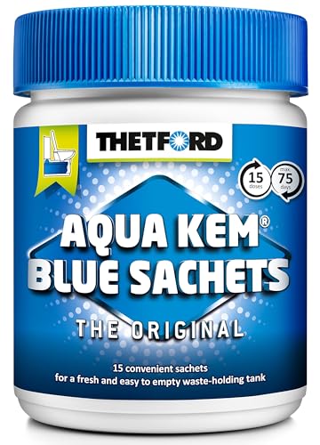 Thetford 301/203 Aqua Kem Blue Sachets, 1er pack (15 x 25 g)